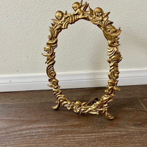 Other - Gold Color Ornate Oval Picture Frame 8/12 inches